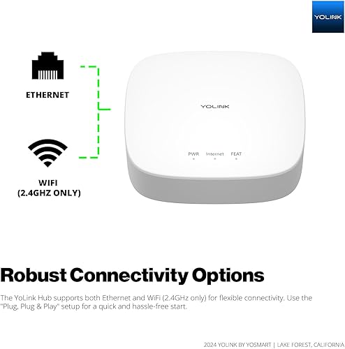 Vista 26 de YoLink Kit de inicio para el hogar inteligente: Hub y paquete de 3 sensores de fugas de agua 1, LoRa hasta 1/4 de milla de rango al aire libre