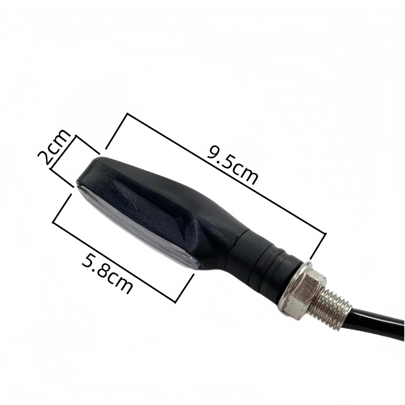 Clignotant pour moto étanche 12V, 2 pièces, feu de signalisation