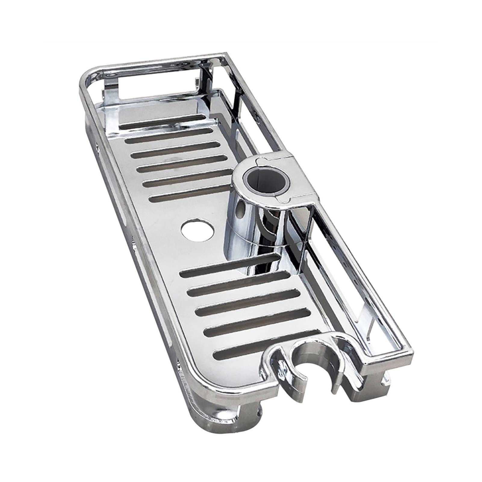 Mensole da bagno Mensole galleggianti Bagno Toilette Asta doccia Rimovibile e lavabile Asta di sollevamento Vassoio Scaffale Portaoggetti Asta di sollevamento da bagno Supporto multifunzione per ripor