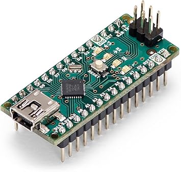 Arduino Nano [A000005] - Compact ATmega328P Microcontroller with 22 Digital I/O Pins, 8 Analog Inputs, USB Connectivity, and Arduino IDE Compatibility for Prototyping and DIY Projects