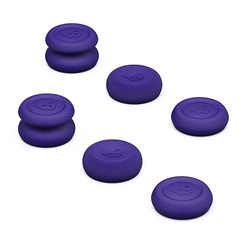Skull & Co. Skin, CQC and FPS Thumb Grips Joystick Cap Analog Stick Cover for Xbox XSXXB1 Controller- Galactic Purple, Set of 6