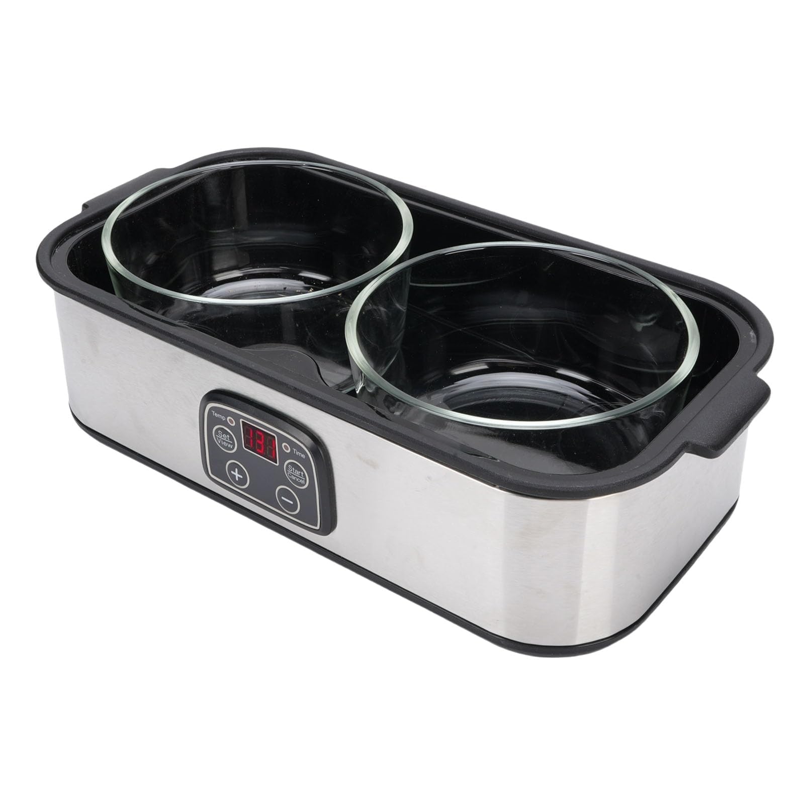 Pssopp Yogurtera Automática de 2 L con Temporizador, Diseño de Acero Inoxidable, Fermentación de 48 H y Pantalla LCD para Uso Doméstico y comercial. (EU enchufe 220V)