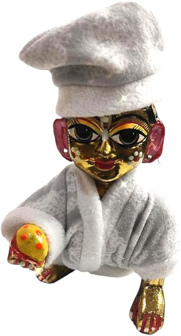 Laddu Gopal Winter Night Suit | Night Suit for Ladoo Gopal | Kanha Ji | Bal Gopal | Thankur Ji (Size 4, Pack of 4)