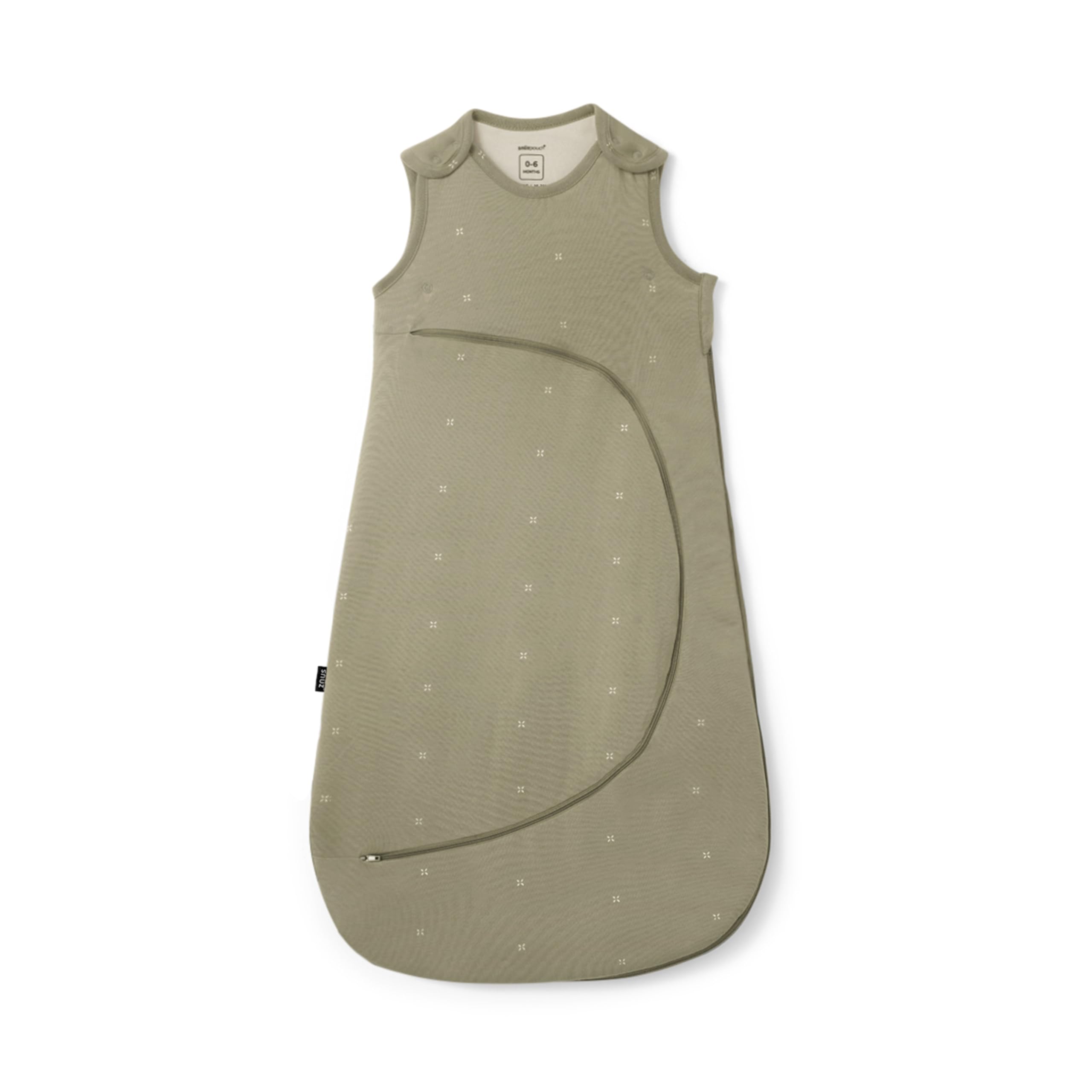 Snuz Baby Sleeping Bag with Nappy Zip, for Easy Nappy Changes Super Soft Cotton Sleeping Bags with Easy Fit Poppers