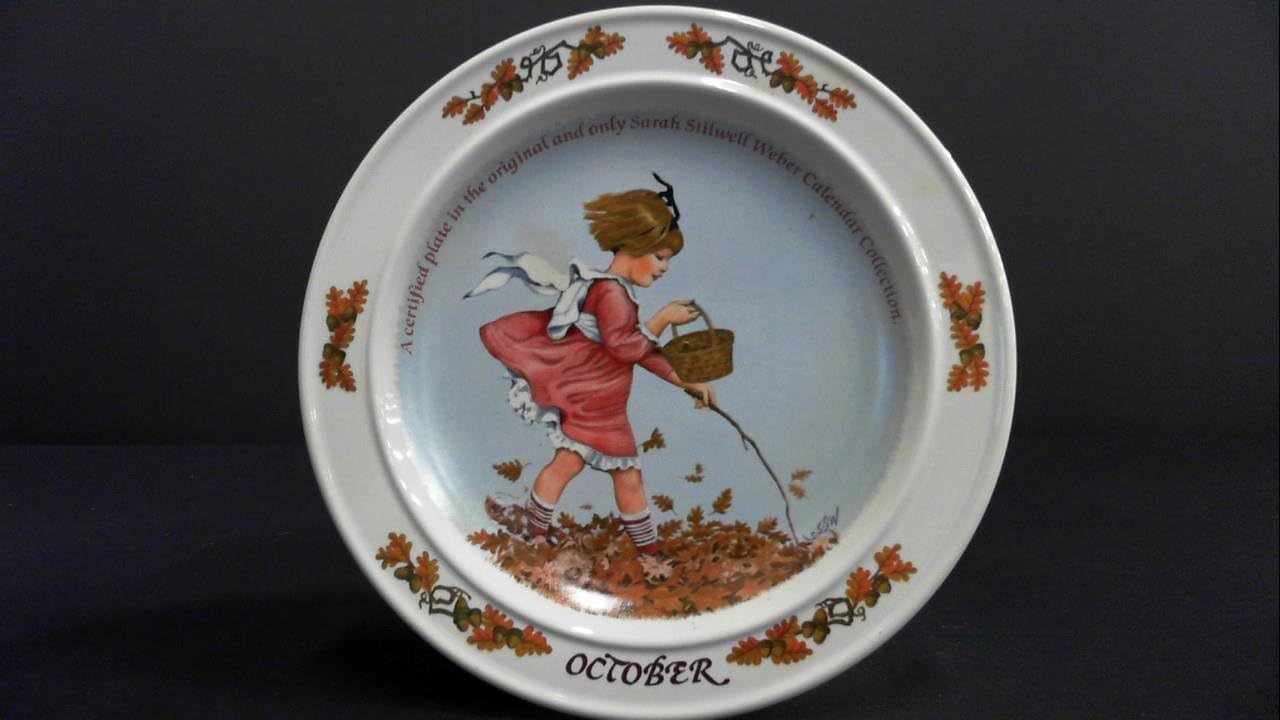 October 1985 Collector Plate from The Sarah Stilwell Weber