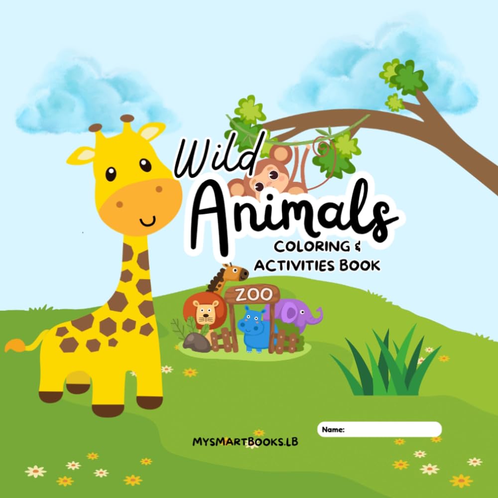 Wild Animals: Coloring & Activities Book