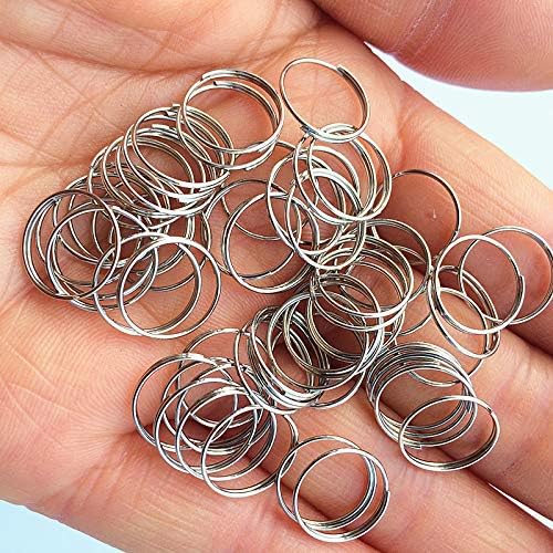 Spare Part 10000pcs/lot 12mm Chrome Plated Steel Round Rings,Bead Curtain Accessories Hanging Pendants Metal