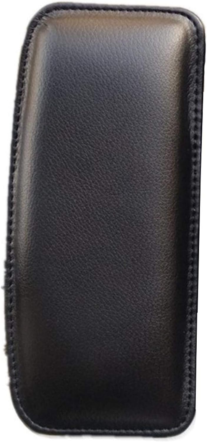 Denpetec Leather Auto Center Console Knee Cushion Soft Pad,Automotive Soft Knee Side Cushion Pad,Thigh Support Comfort Pillow(Black)