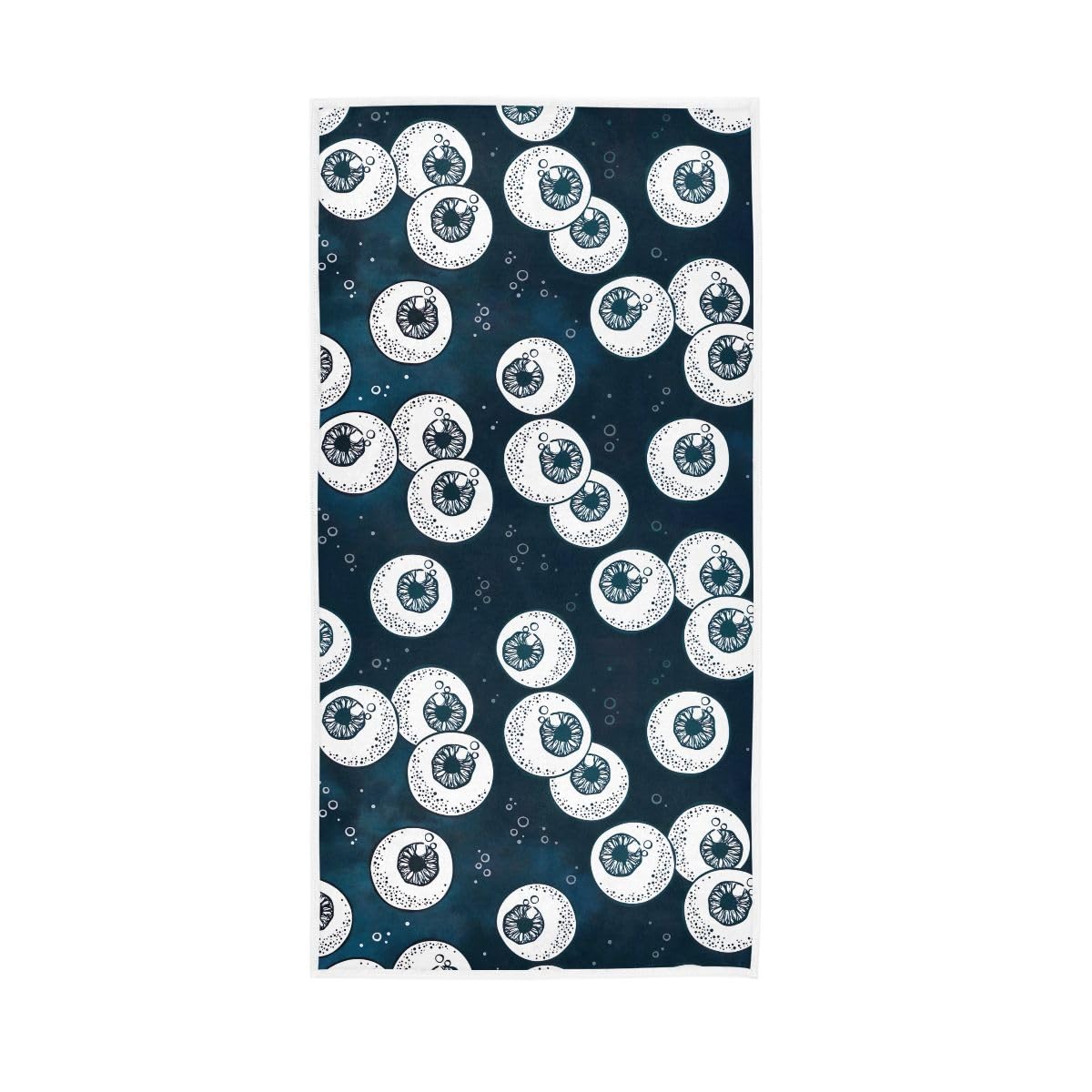 LSRCPD Eyeballs Blue Hand Towel, 15 x 30 Inches, Soft Highly Absorbent Towels for Bathroom Gym Shower