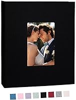 Vista 69 de Álbum de fotos de 8 x 10 pulgadas, paquete de 2 libros de fotos de lino, álbum de 26 páginas con capacidad para 52 fotos, carpeta de presentación