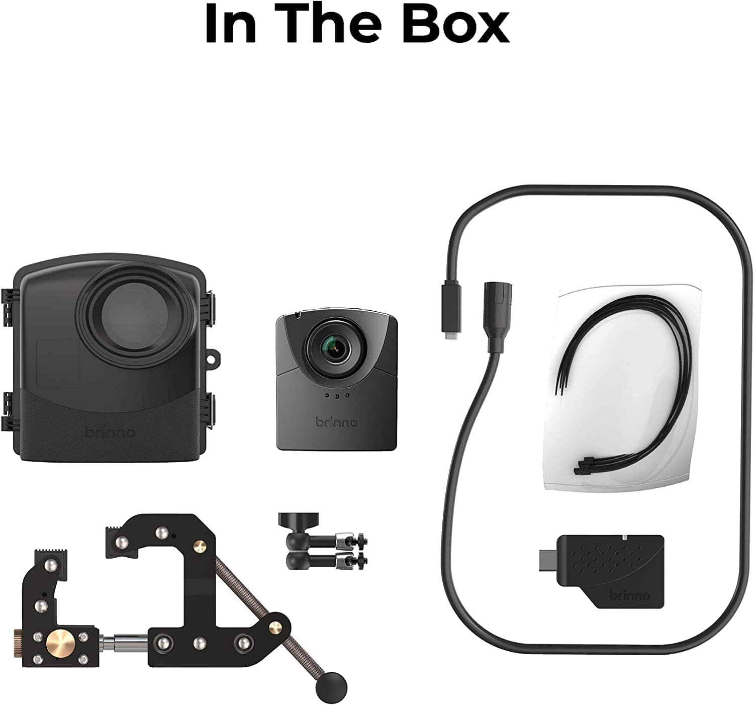 Brinno BCC2000 Plus Construction Camera Bundle - Includes: Full HD TLC2000 Time Lapse Camera, 32-ft Extender for Laptop/Tablet, Clamp Mount & Waterproof Case - 1 Year Battery