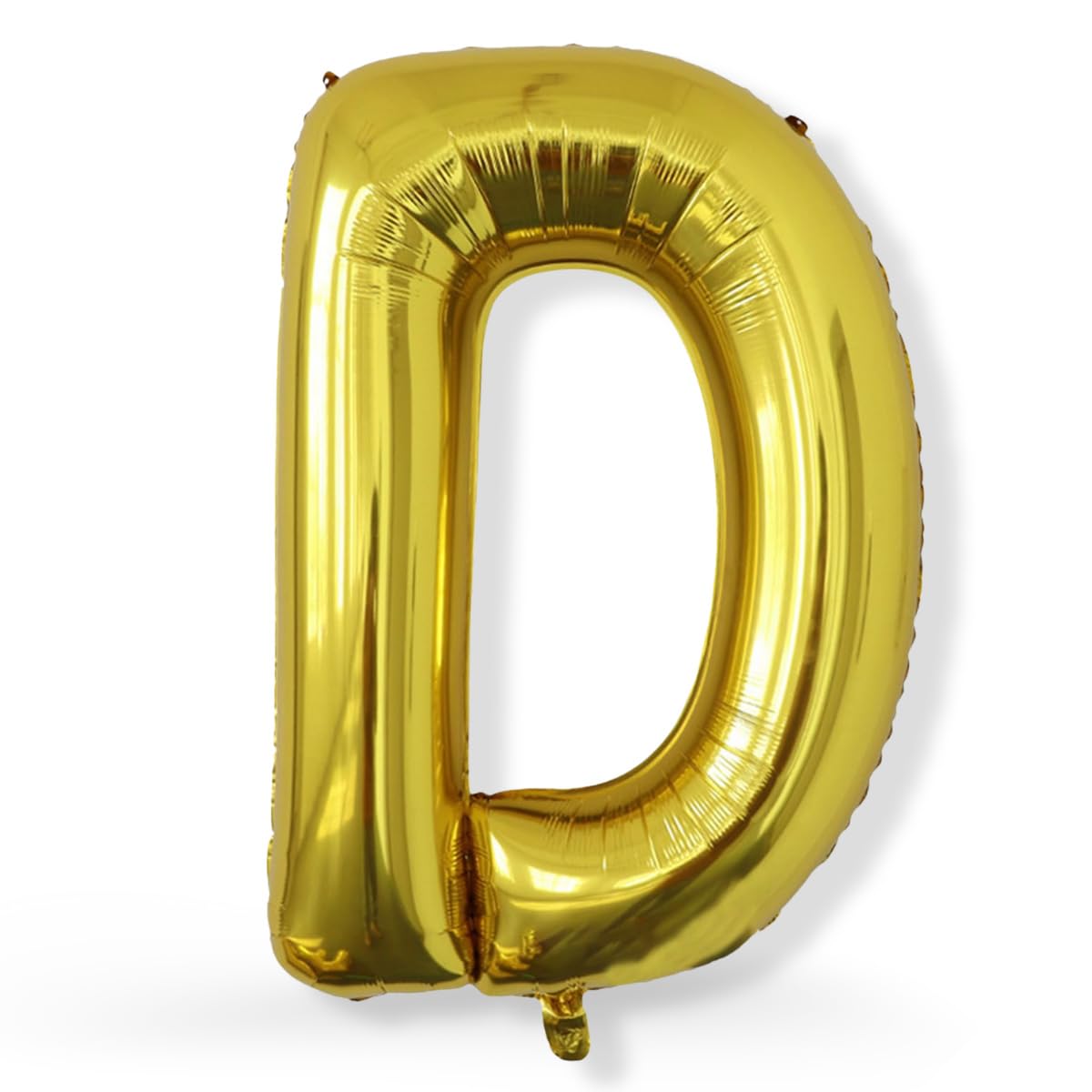 FUNXGO XXL Folienballon Buchstabe D Gold Glänzend ca. 100cm - Riesen Alphabet Ballon - Helium oder Luftfüllung - Ideal für Geburtstag, Hochzeit, Jubiläum, Party Deko & JGA - Ballon D Gold
