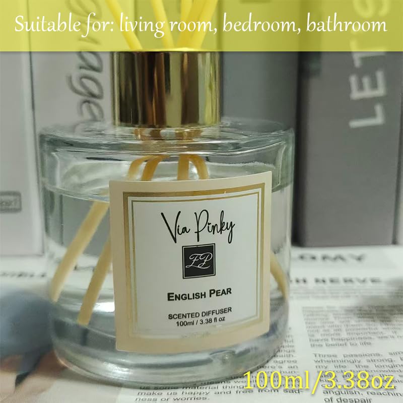 Difusor de varillas English Pear 100ml fragancia fresca y frutal miniatura 2