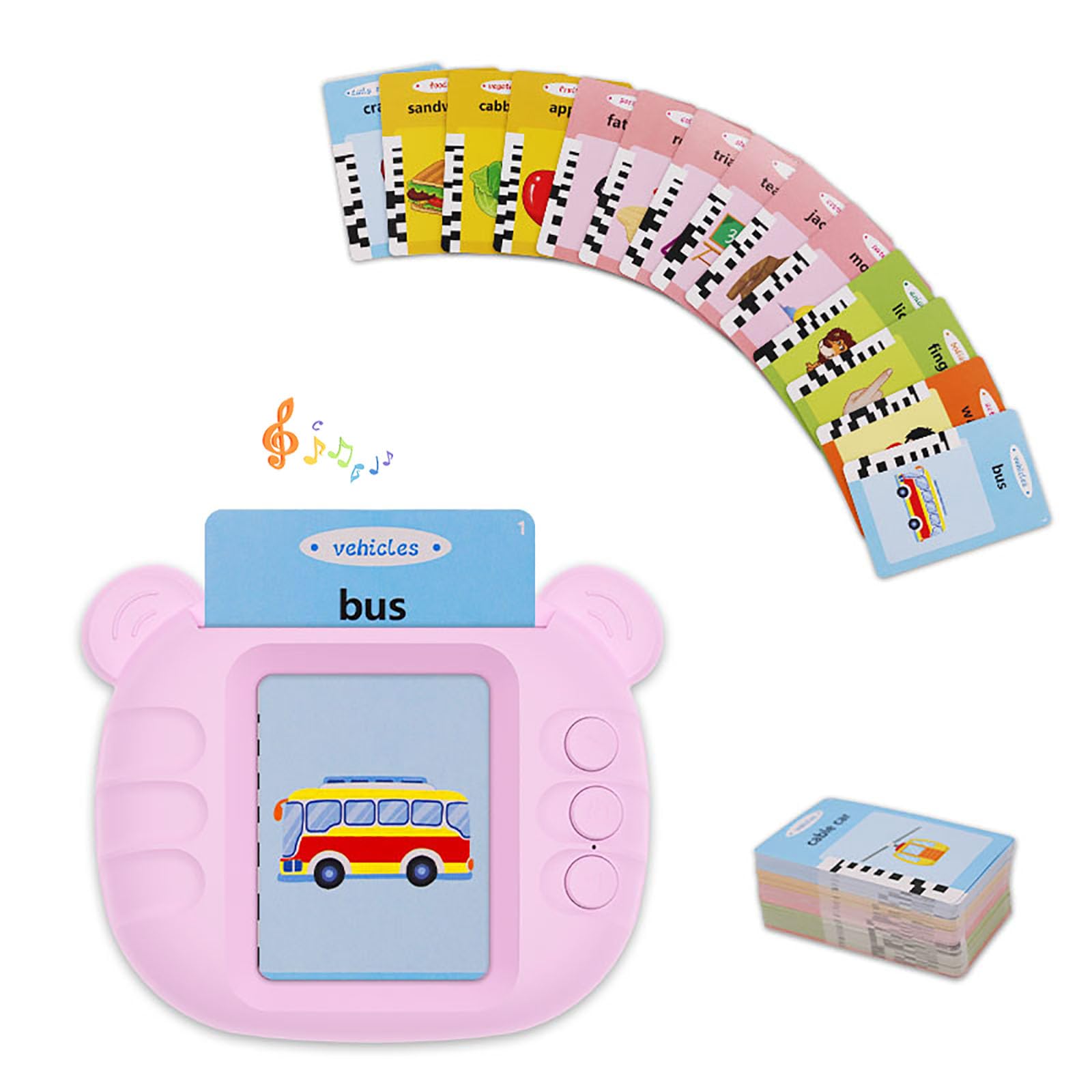 PUPTALWORD Toddler Toys Talking Flash Cards for 2 3 4 5 6 Year Old Boys and Girls, in Educational Flash Cards, Learning Educational Montessori Speech Therapy 224 Sight Words Kids Gifts