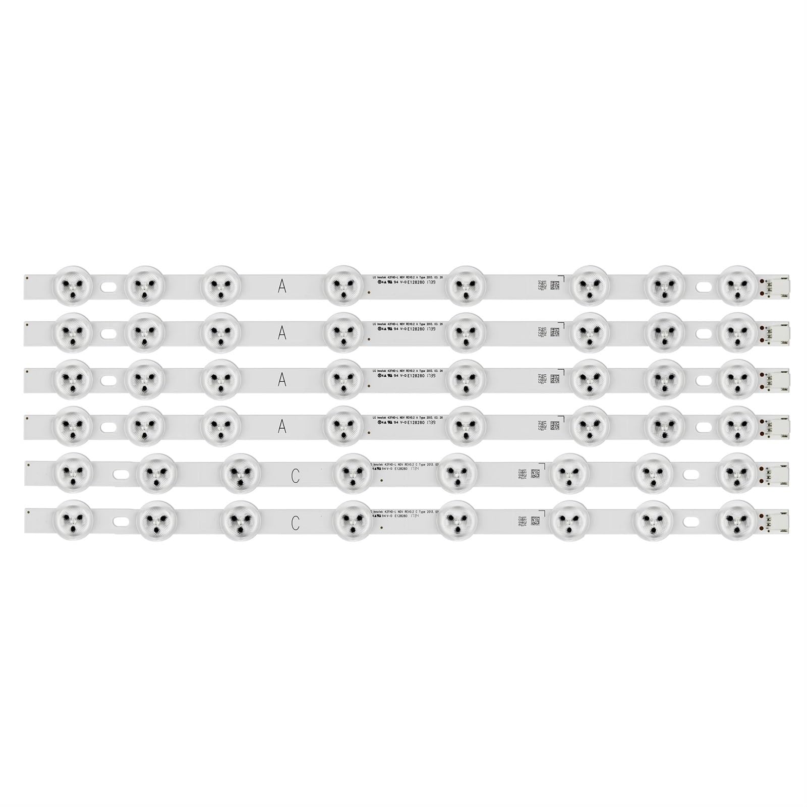 VMBVBHMDF 6pcs/set LED Backlight Strip Fit For LG Innotek 42 42FHD-L NDV A+C Fit For Hitachi 42HXT12U 42HXT42U 42HXT42UH VES420UNDL-N01 42PFL3008
