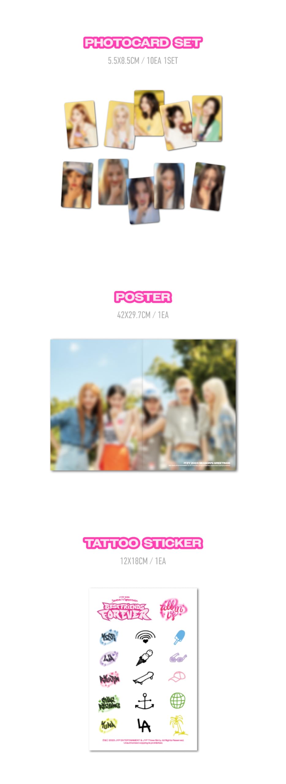 Dreamus ITZY 2024 Season's Greetings [2024 Best Friends Forever]