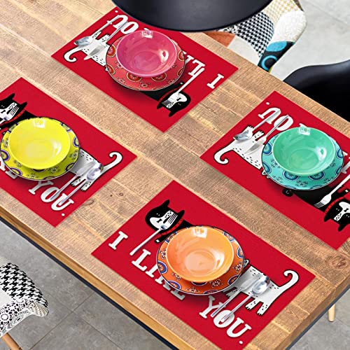 Sets de table pour décoration de cuisine conviviale | Lot de 4 - 8