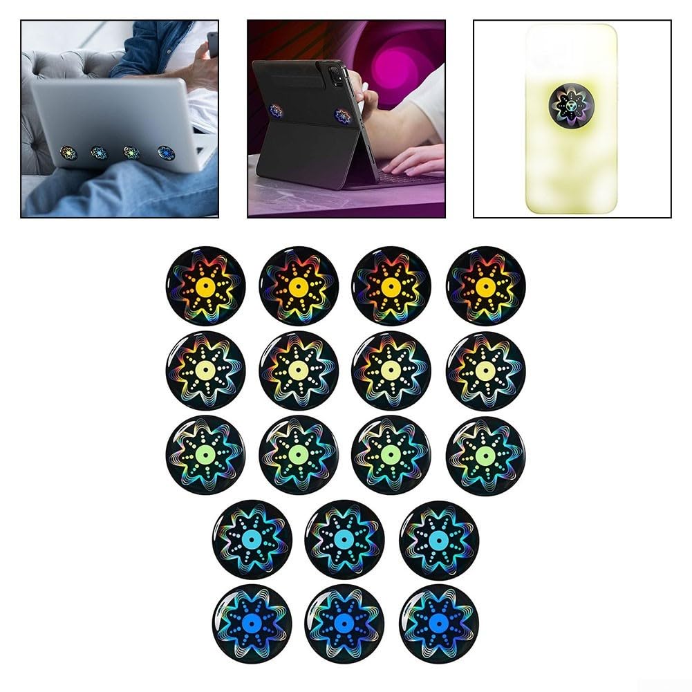 Eawfgtuw Lot de 18 autocollants bloqueurs de champs électromagnétiques pour appareils électroniques, protection anti-radiations pour téléphones portables, tablettes, ordinateurs, application facile,
