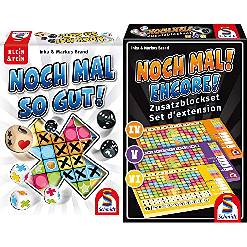 Schmidt Spiele 49365 Noch mal so gut, Würfelspiel aus der Serie Klein & Fein, bunt & 49345 Noch Mal Zusatzblöcke (3…