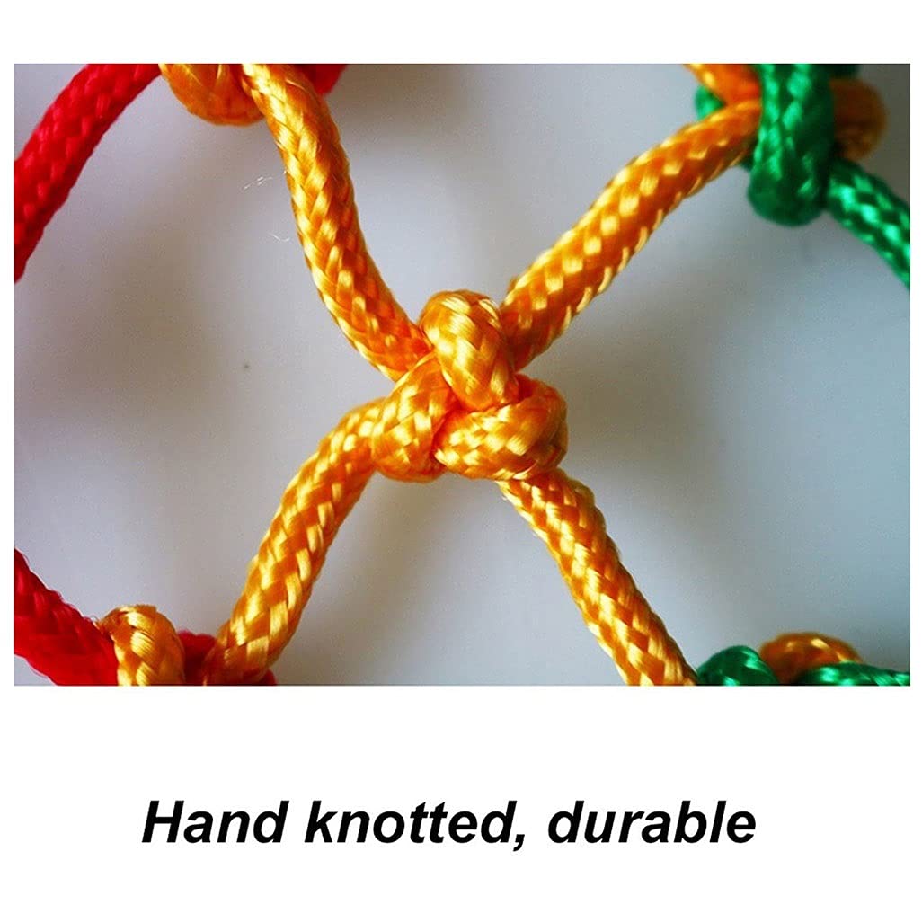 Kids Climbing Safety Net - Heavy Duty Jute Rope Net For Playground, Treehouse, Balcony (10mm Rope, 1x1 Meter)