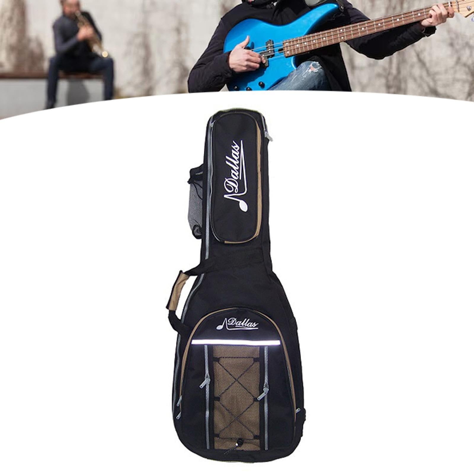 Bolsa de Guitarra Estuche Eléctrico Resistente Al Agua para de Conciertos de Viaje