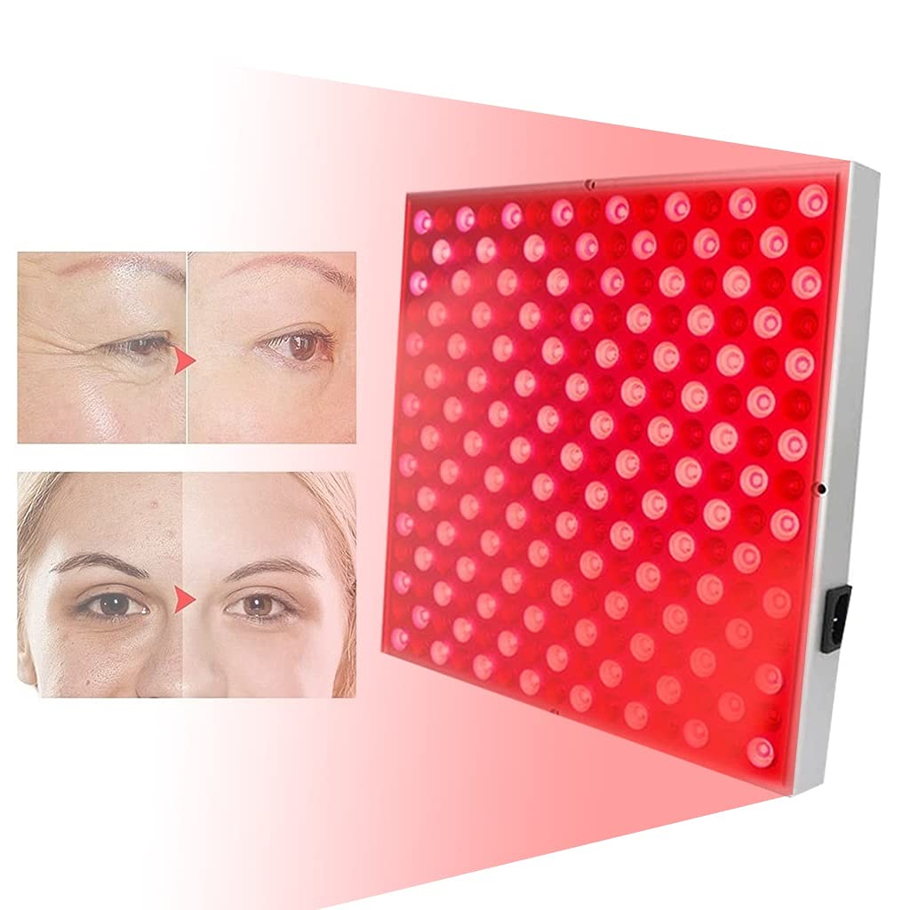 Dispositivo per Terapia della Luce Rossa da 45 W per Viso e Corpo,Luci a Infrarossi Vicini a 660 NM e 850 NM,Pannello della Lampada di Terapia,Sollievo dal Dolore,Antietà della Pelle