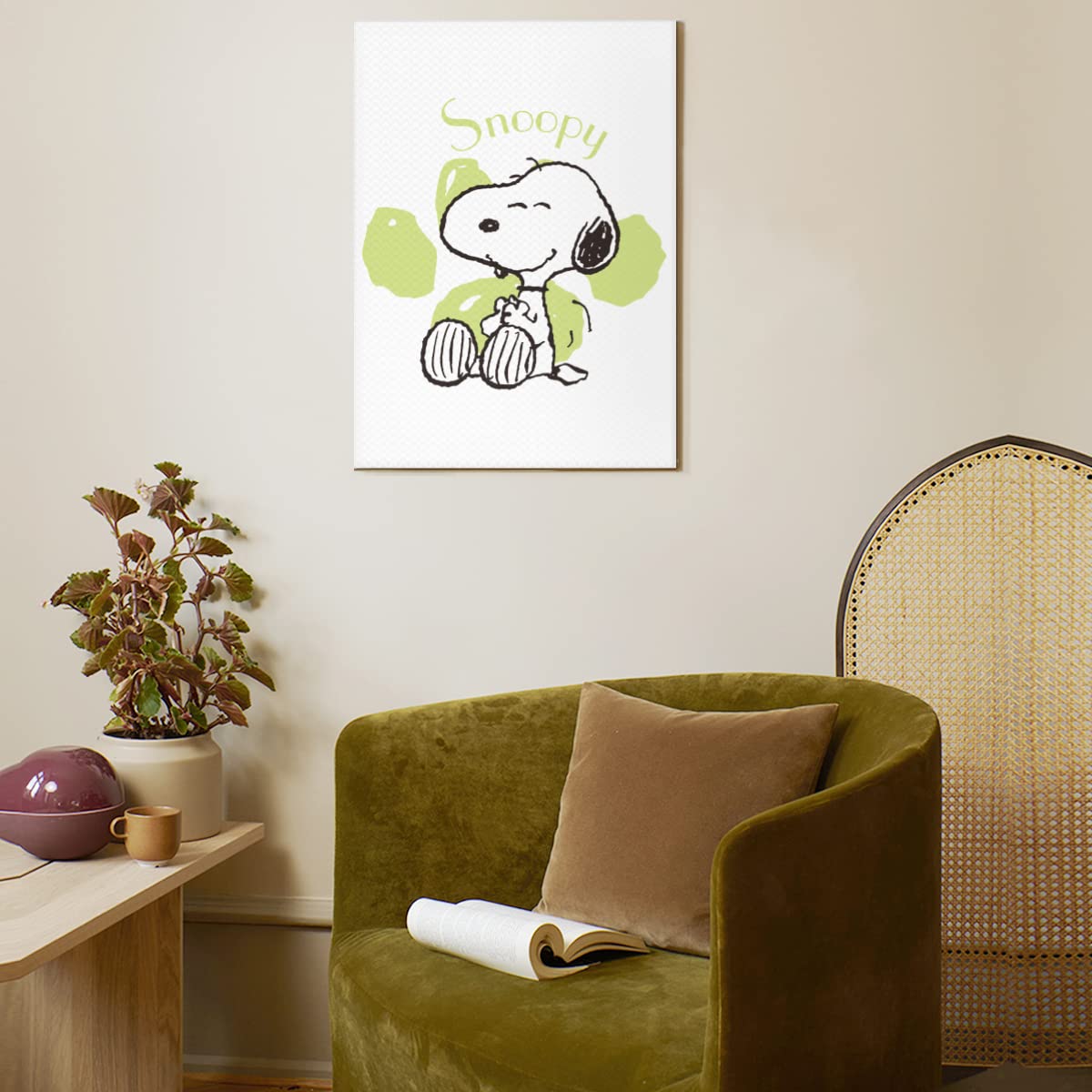 Amazon.co.jp: アートパネル ピーナッツ スヌーピー キャンバス 絵画