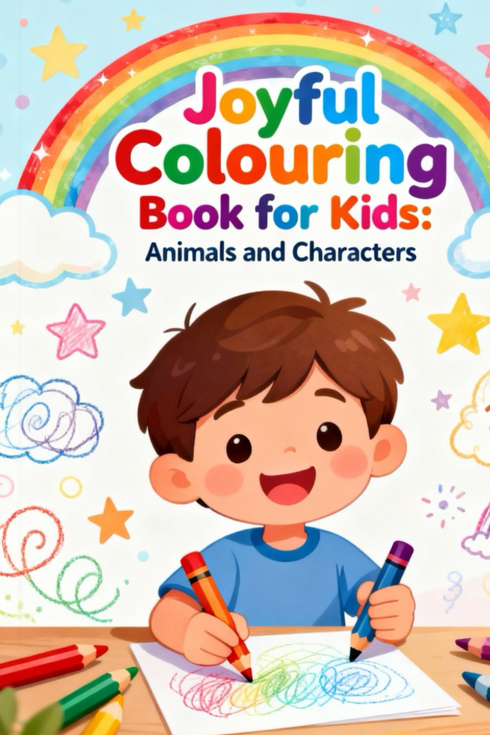 Joyful Colouring book for Kids: Animal's and Character's