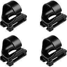 4 Pack Black Plastic Snorkel Clip Replacement for Snorkeling and Scuba Diving