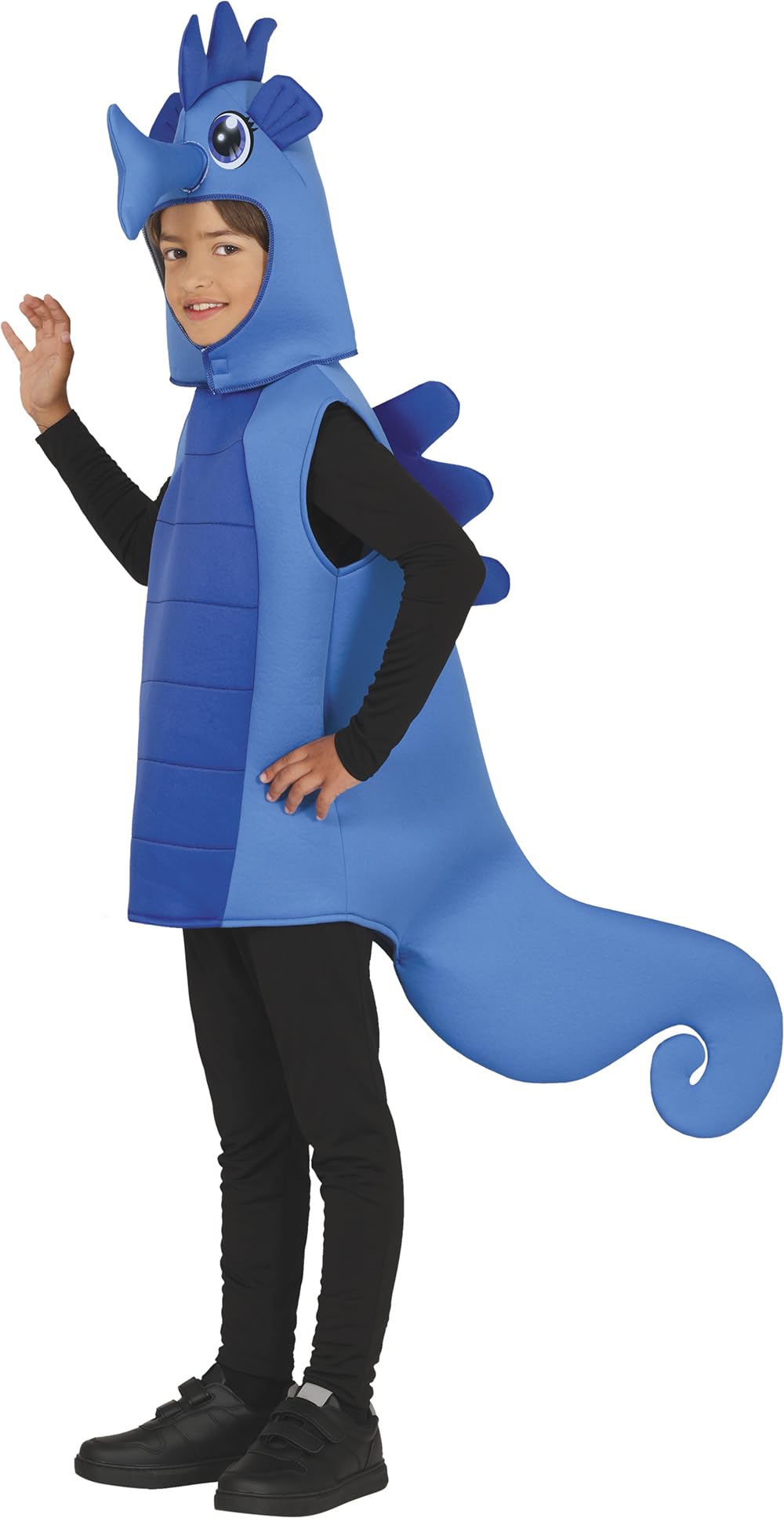 FIESTAS GUIRCA Charming Blue Seahorse Fancy Dress for Boys or Girls, Animals Kids Fancy Dress Costumes Boys & Girls - Image 2
