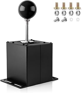 USB Simulator Shifter for ATS ETS Dust WRC Sim Racing Games H Sequential Shifter for Logitech G29 G27 G25 G920 T300RS/GT Steering Wheel PC Windows 7+R Sequential Gearshift Knob Black