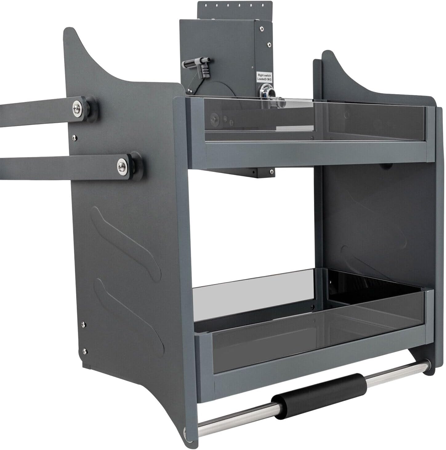 Cabinet Pull Down Shelf, 24Inch Cabinet Pull Down Shelving System Blind Corner Cabinet Pull Out Pull-Out Kitchen Wall Sliding Shelf Pull-Out Home Organizers Cabinet Storage 42-44lb(A3)