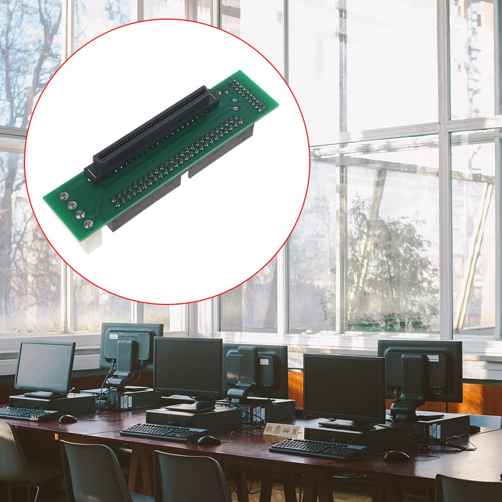 GRABLOOM SCSI SCA 80 PIN to 50 PIN SCSI Adapter SCA 80 PIN to SCSI IDE 50 Hard Disk Adapter Converter Adaptor Scsi 80 Pin Adapter