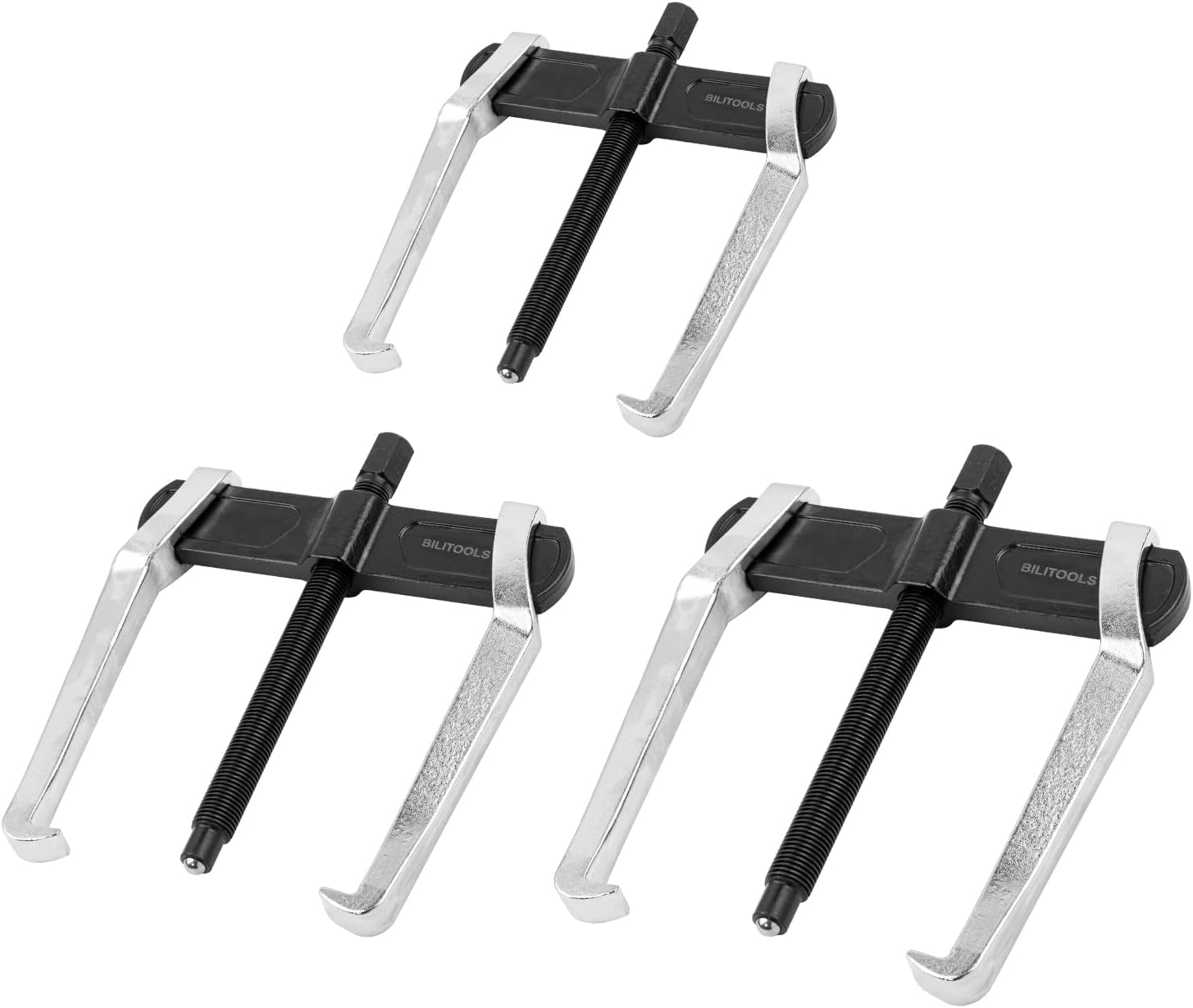 BILITOOLS 6" & 8" &10" 2-Jaw Gear Puller Kit, Internal External for Removal of Pulleys Flywheels Bearings & Gears