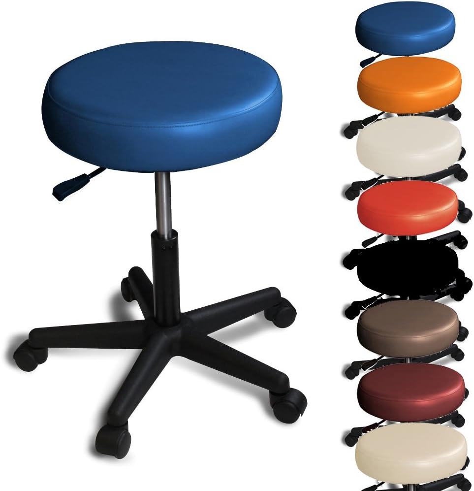 Rolling Stool/Bar Stool Wheels Adjustable Height 360 ° Rotatable Work Stool Practice Stool