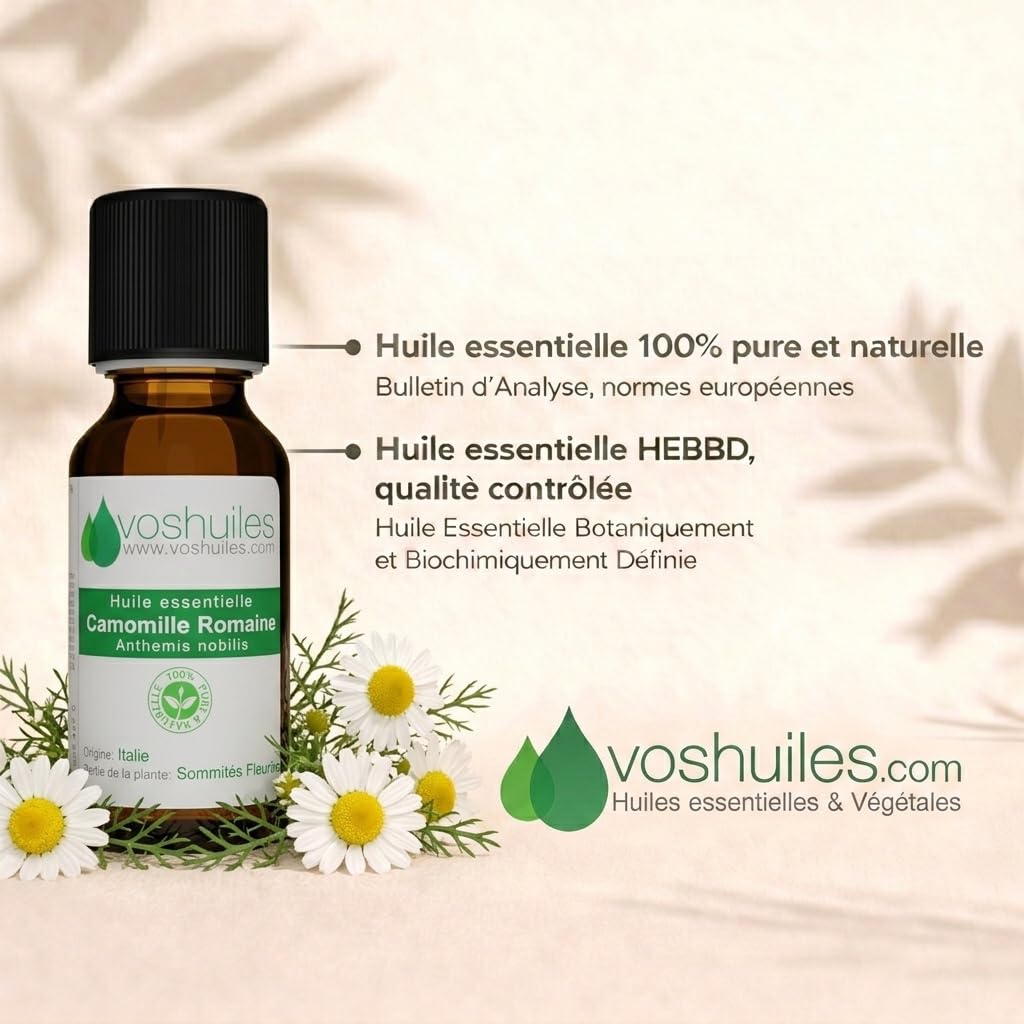 VOSHUILES - Huile Essentielle Camomille Romaine 20ml
