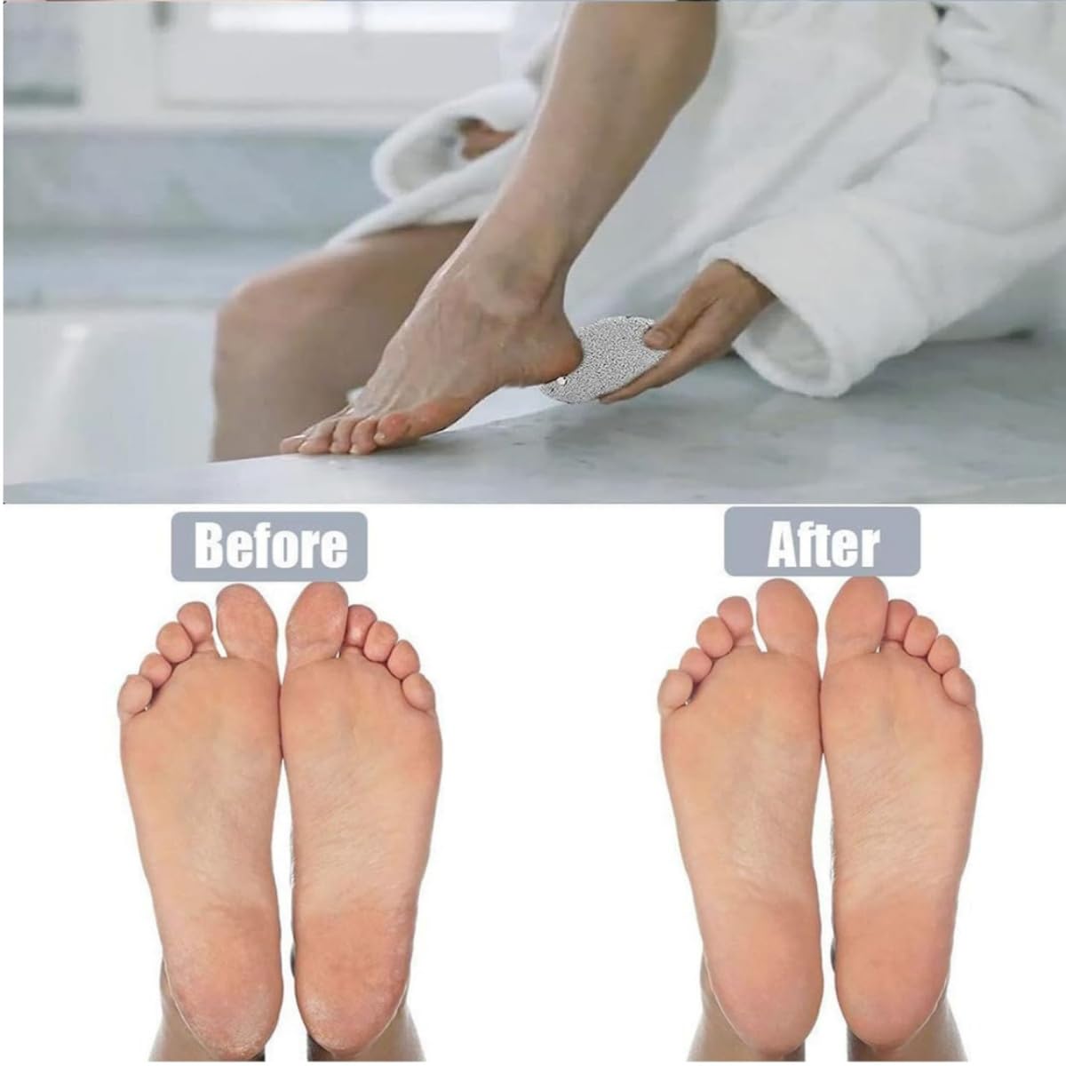 Pietra pomice,2 pcs Pietra pomice per i piedi,Pietra pomice naturale,Piedi Scrubber Della Pelle Morta Strumenti per pedicure,per la pelle dura e morta,Leggero rimuovitore di calli