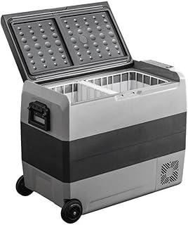 Zoo-yilczbx Frigo Voiture， 36L / 50L / 60L Voiture portative et Utilisation de la Maison Compressor Réfrigérateur avec Roues et poignée, Mini-réfrigérateur de Voiture congélateur (Color Name : 36L)