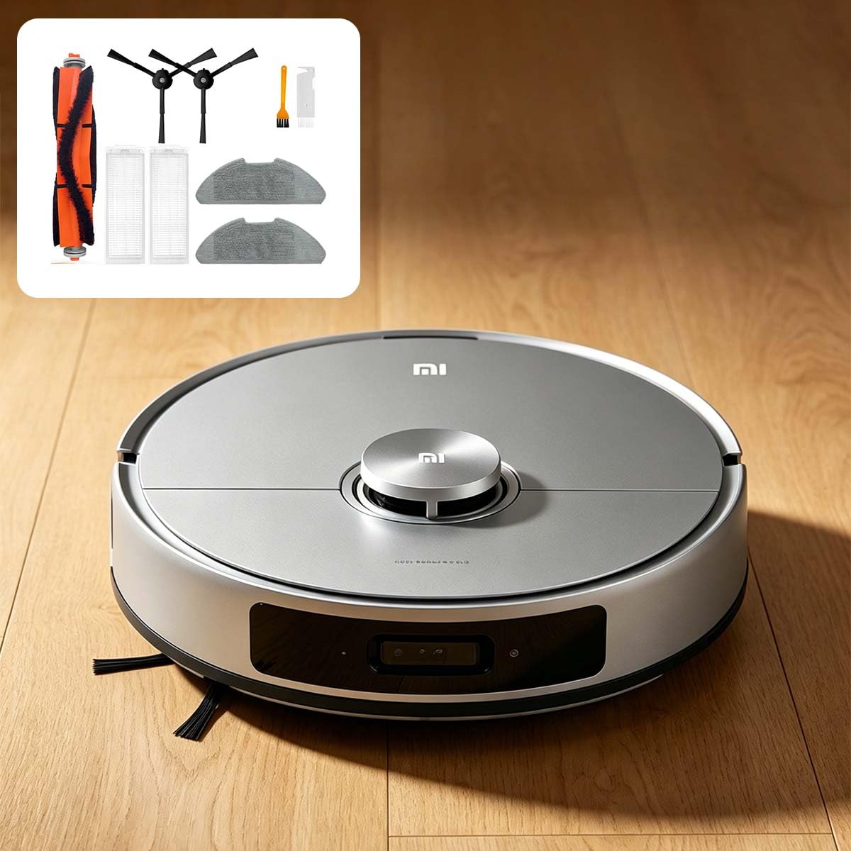 INF Akcesoria do części zamiennych do Xiaomi Robot Vacuum Mop 2 Lite/Mop 2 Pro, 1 x szczotka główna, 2 x filtr, 2 x szczotka boczna, 2 x szmatka, 1 x szczotka do czyszczenia