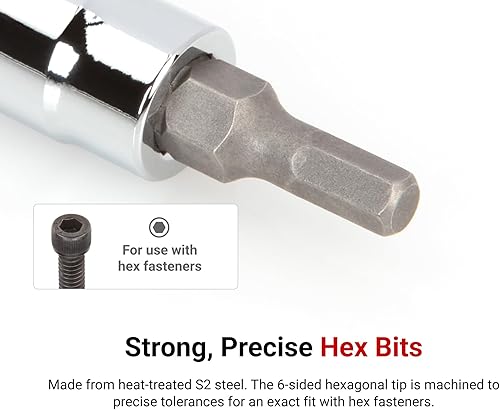 Miniatura 2 de TEKTON SHB90105 - Juego de llaves hexagonales de 14 pulgadas 10 piezas 564-516 pulgadas con riel