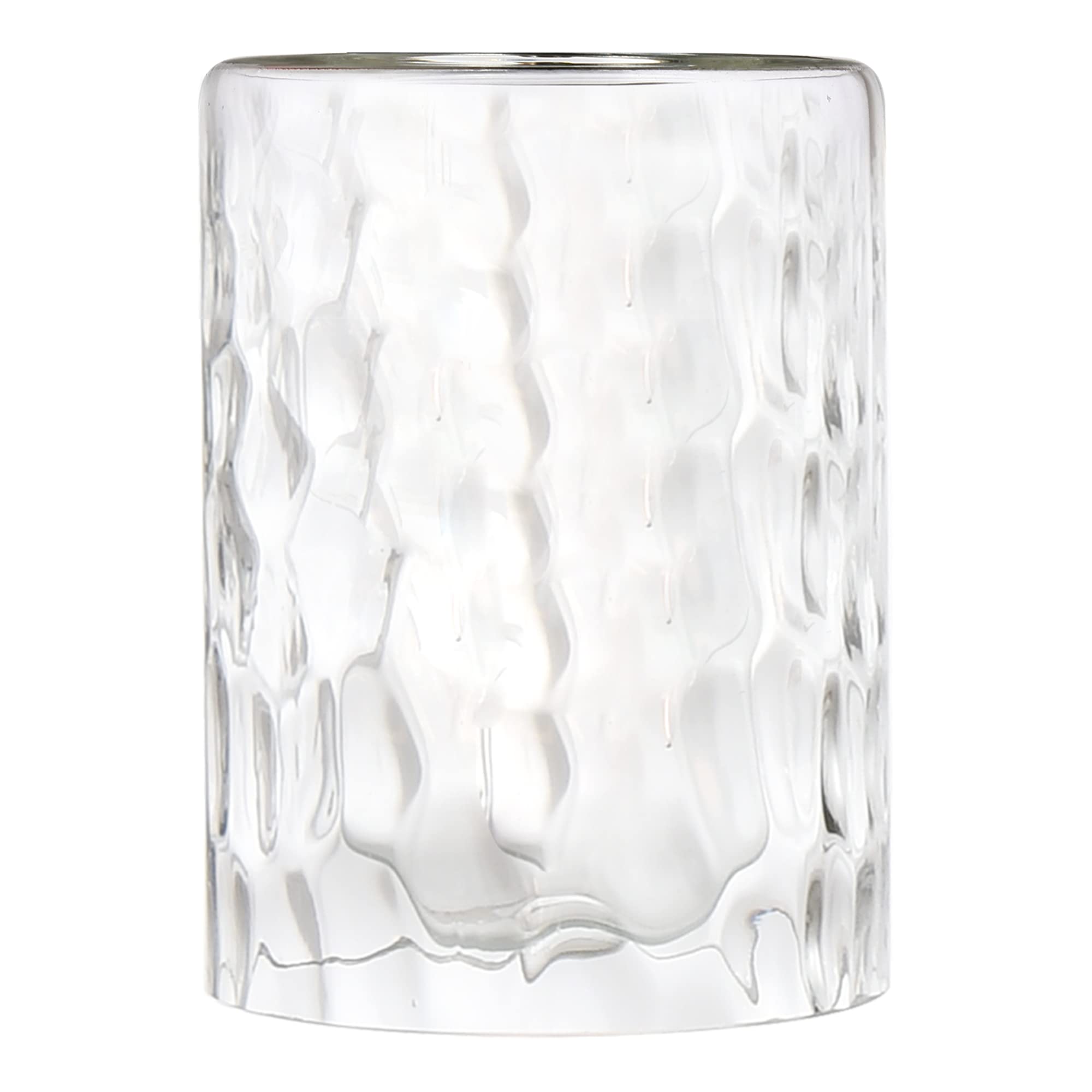 TULUCE Modern Style Replacement Cylinder Shaped Clear Hammered Shade Light Accessory