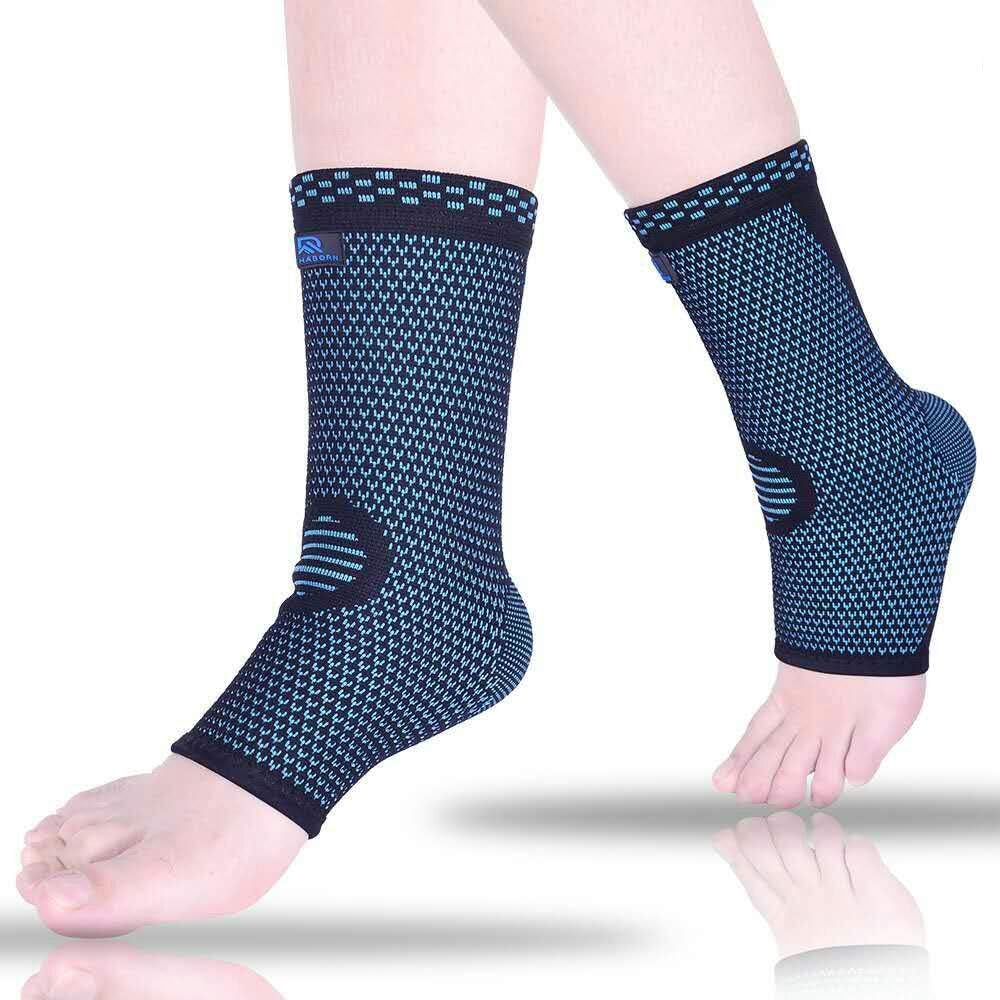 Ankle Compression Sleeve for Sprain, Arthritis, Achilles Tendonitis, Heel Spurs, Plantar Fasciitis