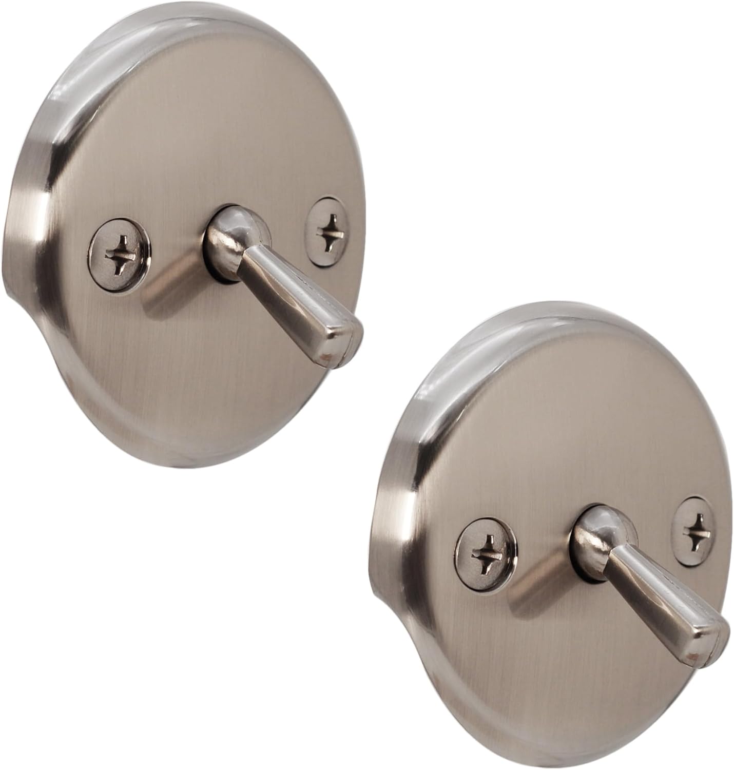 Westbrass D330-2-20 3-1/8" Trip Lever Overflow Faceplate and Screws, Stainless Steel (2-Pack)