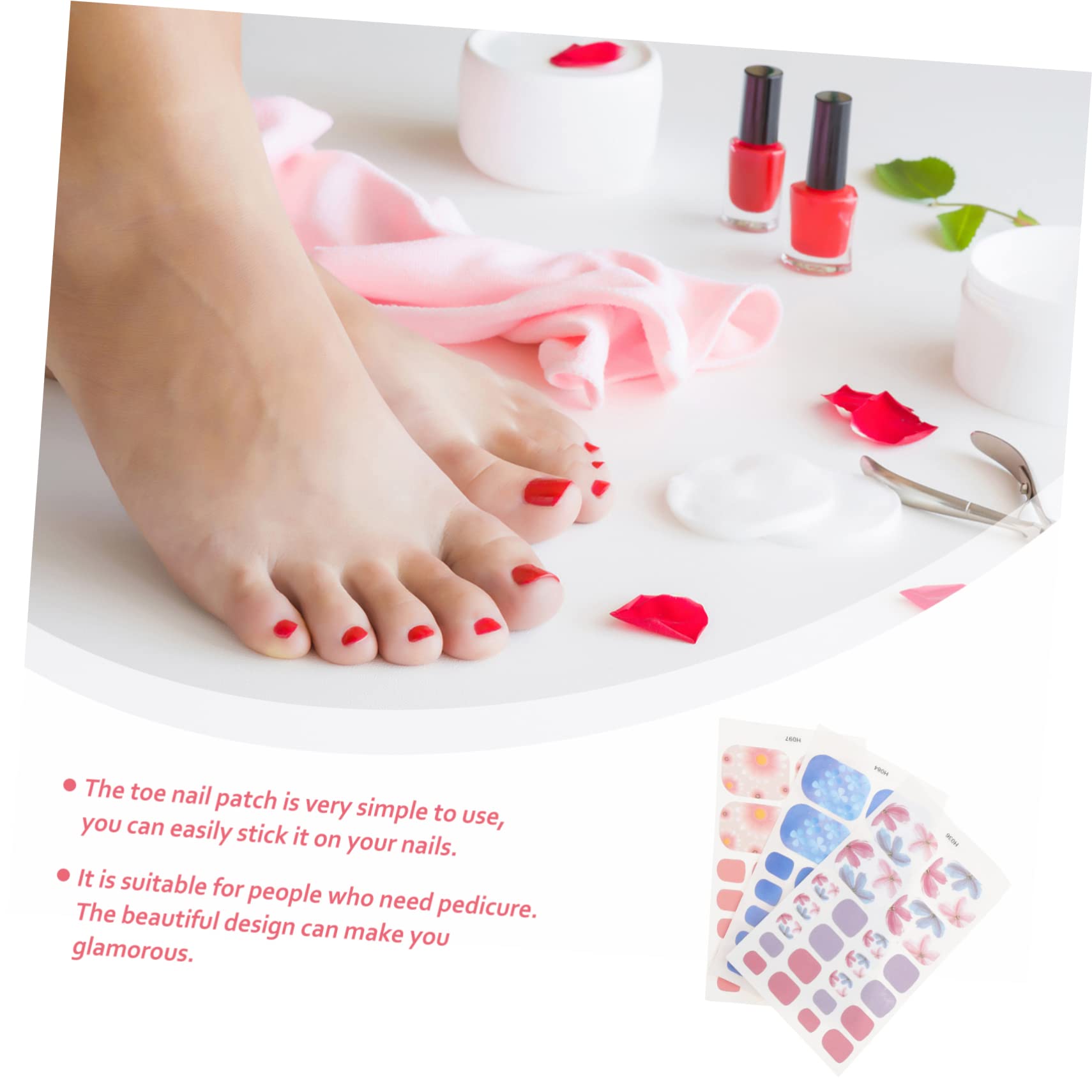 5 Set Sticker Decorativi Per Unghie Dei Adesivi Per Nail Art Impermeabili Facili Applicare E Rimuovere Per Donne E Ragazze 6 Fogli*5