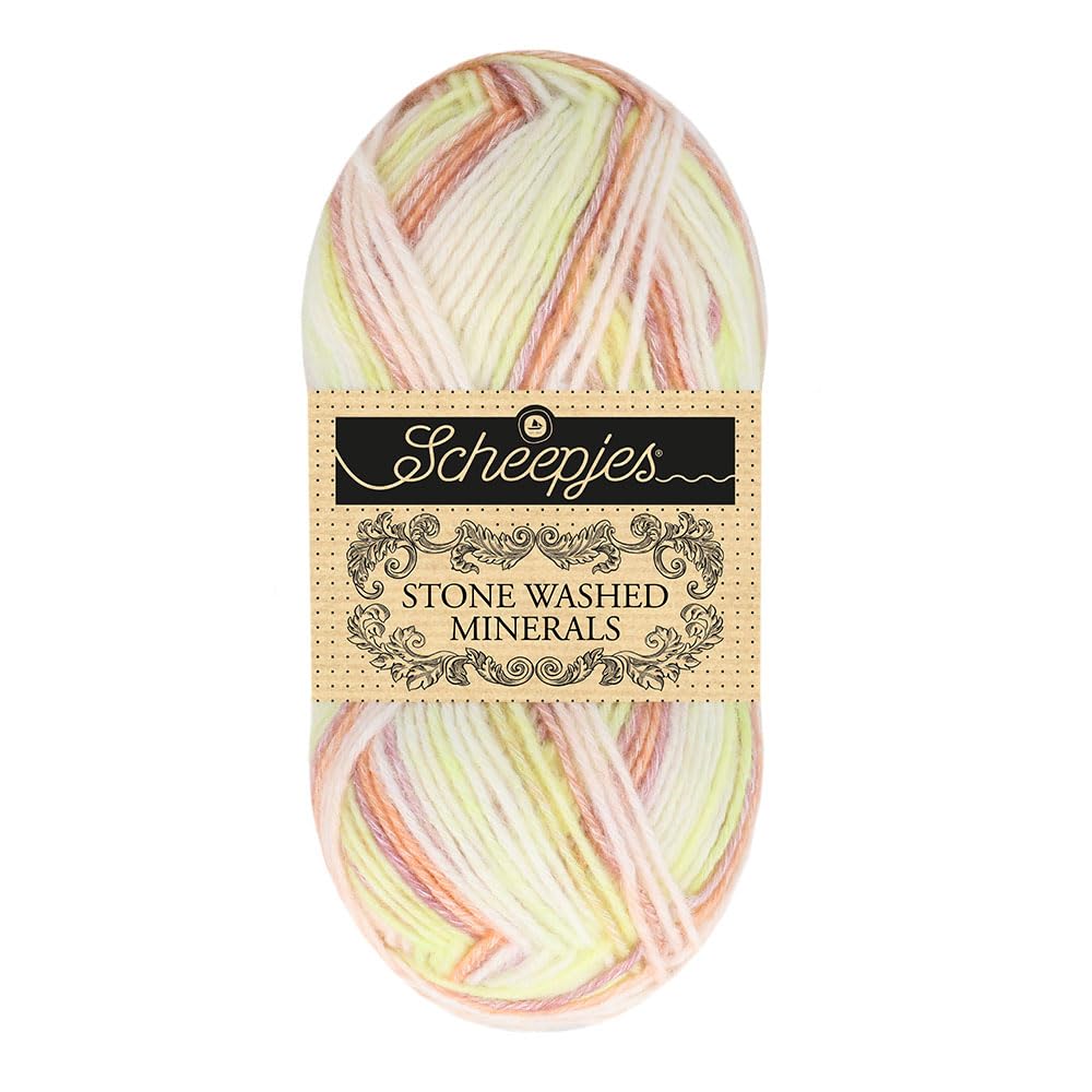 Scheepjes - Scheepjes Stone Washed Minerals 910 Garnet Glory (130m) Soft Yarn - 1x50g