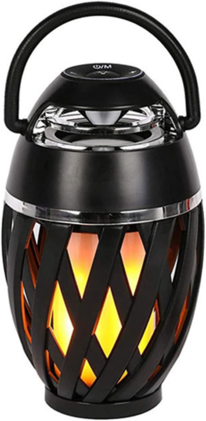 LED Flame Speaker Lamp, Unique Men Gifts Torch Atmosphere Outdoor Echo Portable Stereo Bluetooth Speakers with HD Audio and Enhanced Bass Night Light BT 5.0 for iPhone Android Electronics For Men