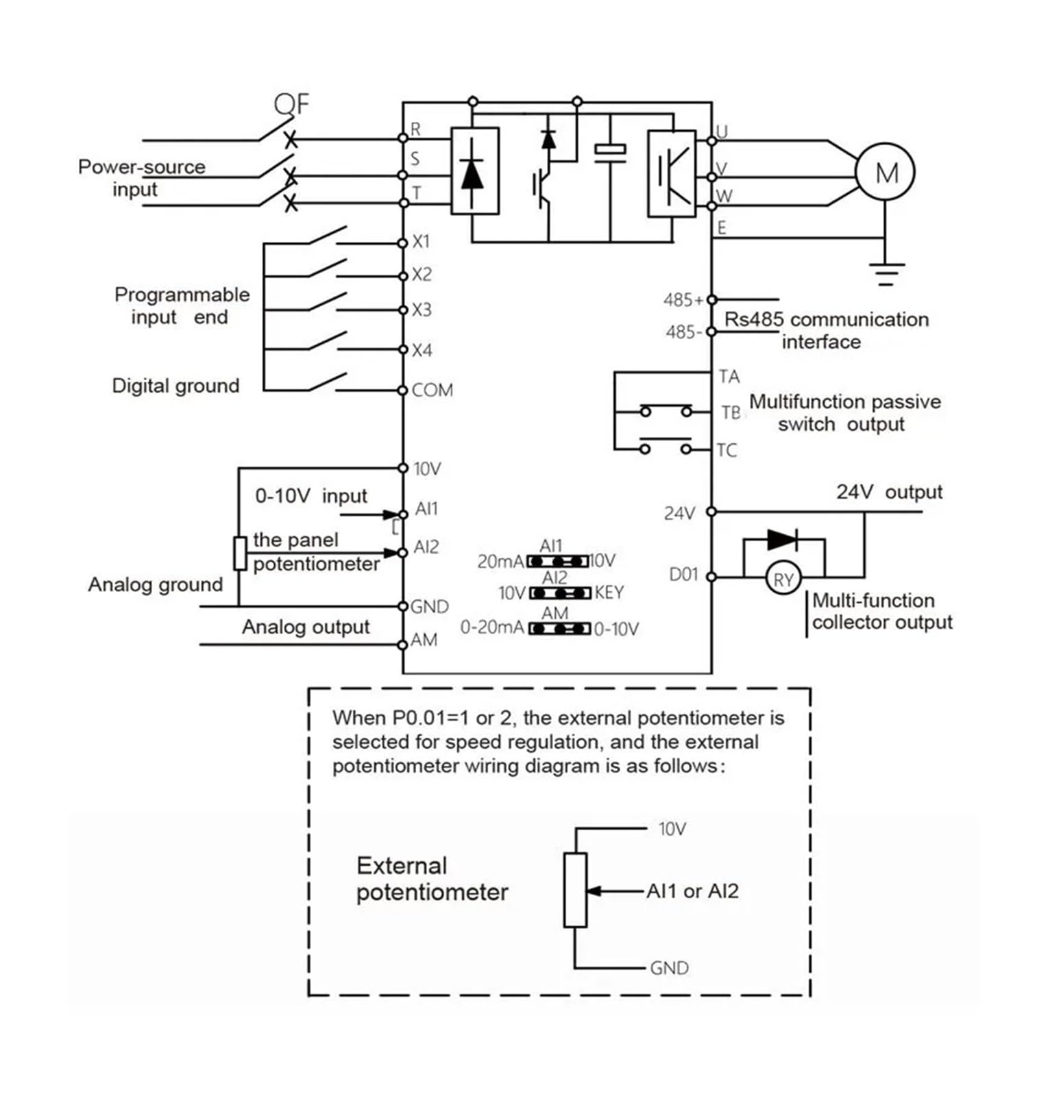 VFD 1.5kw 2.2KW 3kw 4kw 5.5kw 7.5kw 11kw inversor Boost AC inversor de frecuencia 1 fase 220V entrada a 3 fases 220V o 380V salida(380V,3HP 2.2kw)