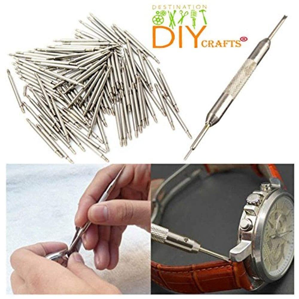 Diy Crafts CT-DIY-HI-27308 8mm - 25mm Watch Band Spring Strap Link Pin Repair Tools Kit Combo Kit, Pack of 400, #3 (Multicolor) 2