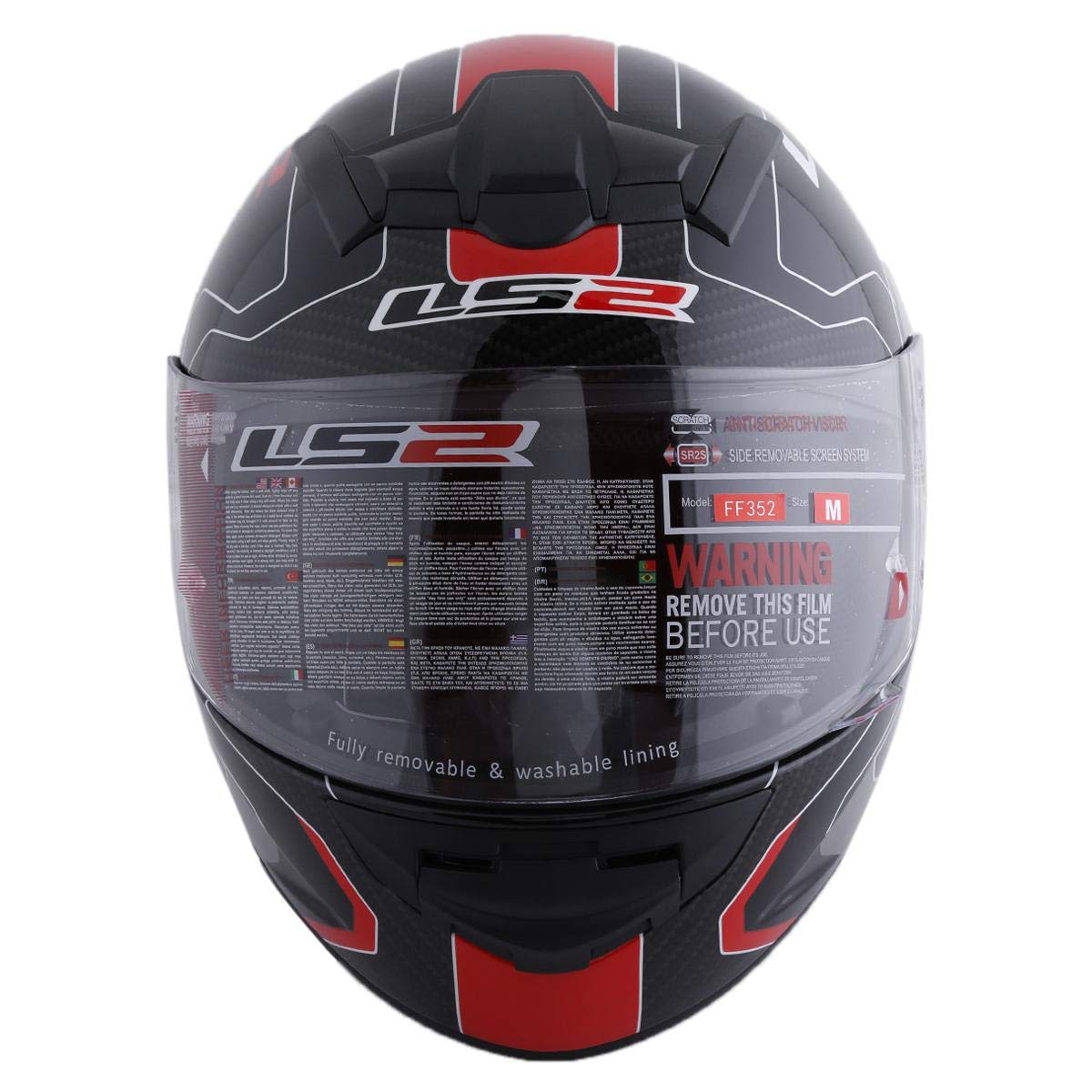 LS2 FF352 Rookie Atmos Full Face Helmet, Black and Red - XL : Buy Online at Best Price in KSA