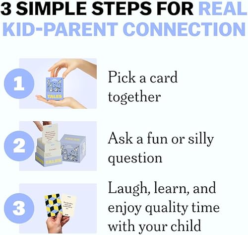 Miniatura 9 de TALES 150 tarjetas de conversación, edición para niños, divertido juego familiar para niños, perfecto para cenas, viajes por carretera, aulas y